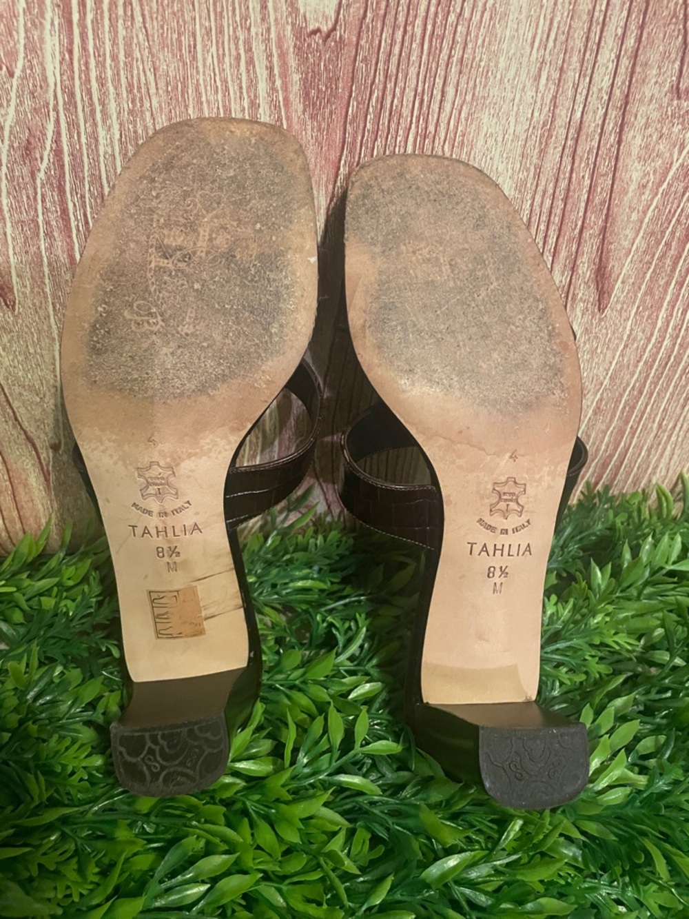 Brighton Women’s Tahlia Brown Leather Heel Sandals - Picture 5 of 8